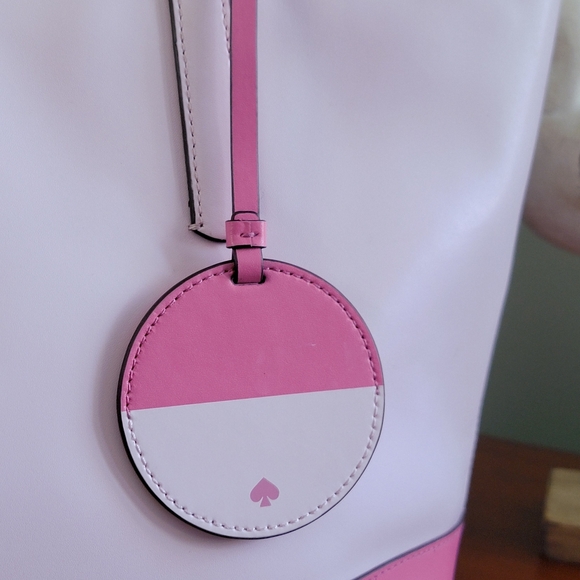 Kate Spade WKRU6708 Briel Large Tote Pink Leather Bag - Picture 6 of 15